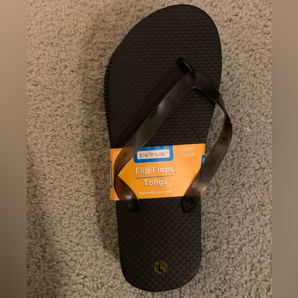 Creatology Black Women's Flip Flop Sandals